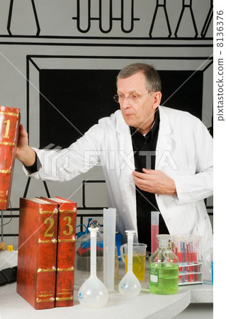 Professor in the laboratory Professor in the laboratory 8136376