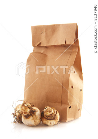 Paper bags with flower bulbs 8137940