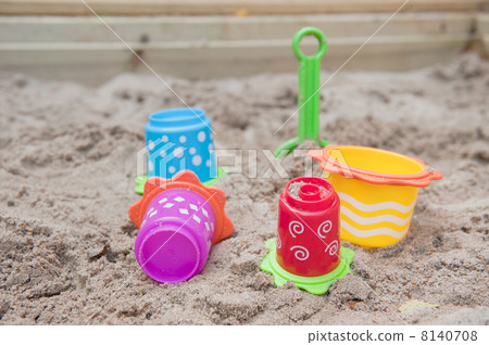 Toys in the sand box Toys in the sand box 8140708