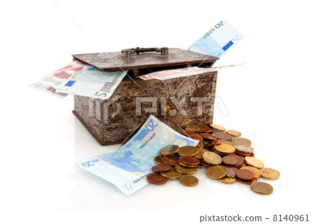 old rusty money box 8140961