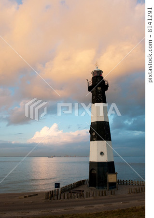 Lighthouse by sunset 8141291