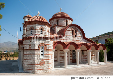Typical Greek chapel 8141346