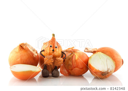 Onions with funny doll Onions with funny doll 8142348
