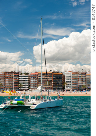 catamaran at Lloret de Mar catamaran at Lloret de Mar 8143747