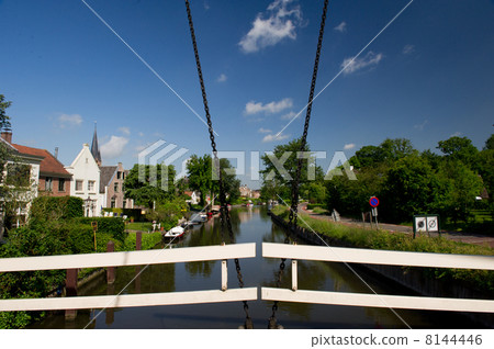 Dutch village at the river Dutch village at the river 8144446