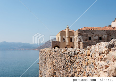 Monemvasia at the Greek Peloponnese 8144579