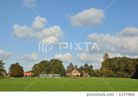 Landscape with farmhouse 8147066