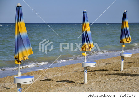Parasols at the beach 8147175