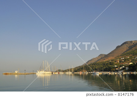 Small greek harbor 8147176