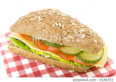 Healthy brown bread roll Healthy brown bread roll 8148751