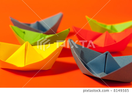 colorful paper boats colorful paper boats 8149385