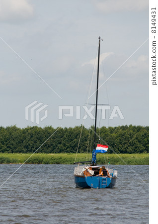 Sailboat at the river 8149431