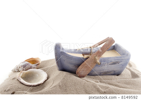Rowboat with shells Rowboat with shells 8149592