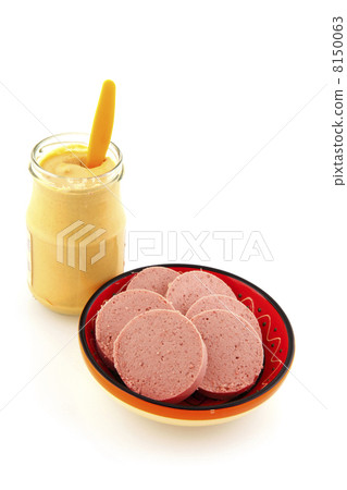 liver sausage with mustard liver sausage with mustard 8150063