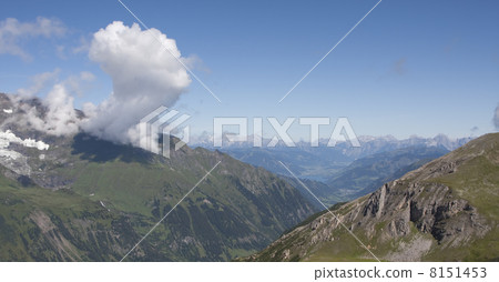 Zeller See seen from the Edelweissspitze (Hohe Tauern, Austria) 8151453