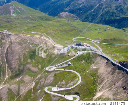 Hairpin bends in the road - National park Hohe Tauern (Austria) Hairpin bends in the road - National park Hohe Tauern (Austria) 8151475
