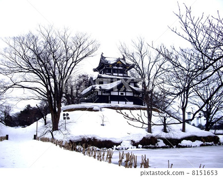 高田城堡的雪化妝 8151653