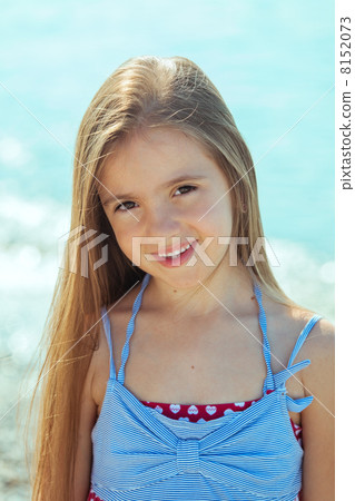 Beautiful little girl near the sea Beautiful little girl near the sea 8152073