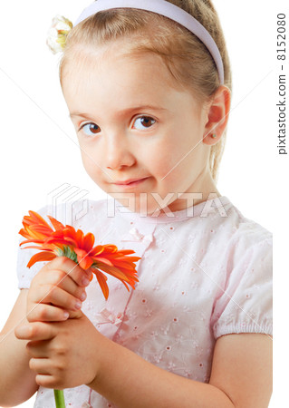 Pretty little girl with flower Pretty little girl with flower 8152080
