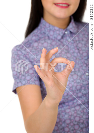 girl showing OK sign girl showing OK sign 8152332