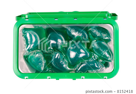 Green gel laundry capsules Green gel laundry capsules 8152418
