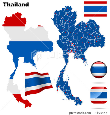 Thailand vector set. 8153444