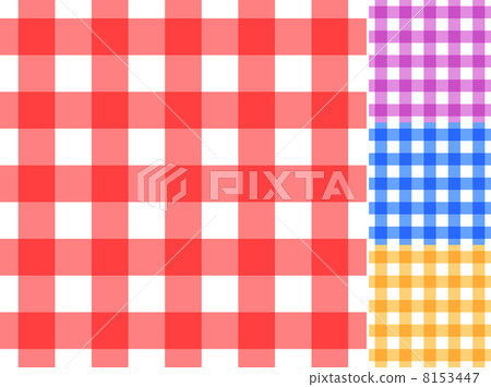 Seamless red and white tablecloth vector pattern. 8153447