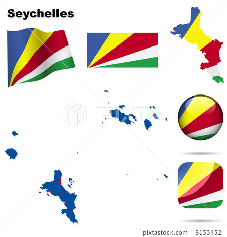 Seychelles vector set. Seychelles vector set. 8153452