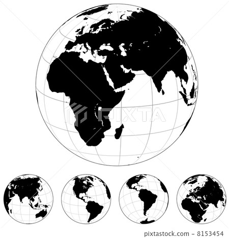 Black and white globe 8153454