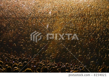 Crowd - People enjoy a concert Crowd - People enjoy a concert 8154021