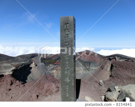 富士山山頂紀念碑 8154841