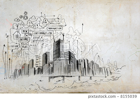 Image with hand drawings Image with hand drawings 8155039