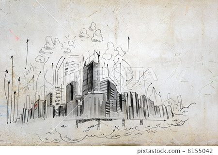 Image with hand drawings 8155042