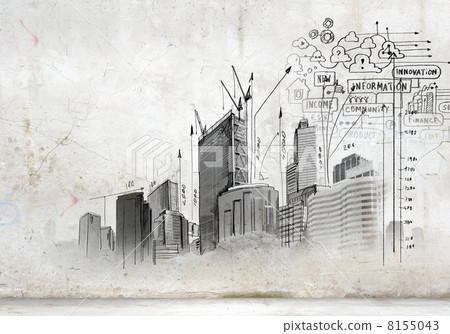 Image with hand drawings 8155043