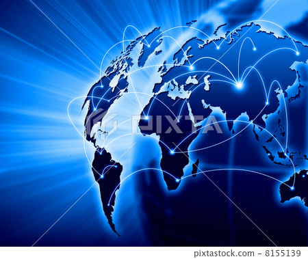 Blue image of globe Blue image of globe 8155139