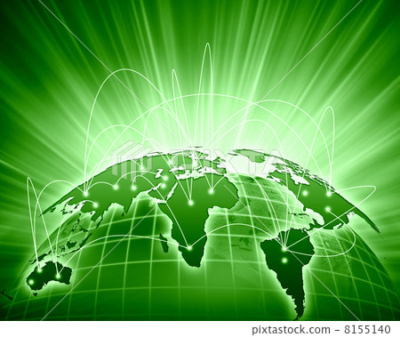 Green image of globe Green image of globe 8155140
