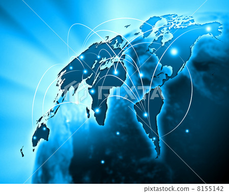 Blue image of globe Blue image of globe 8155142