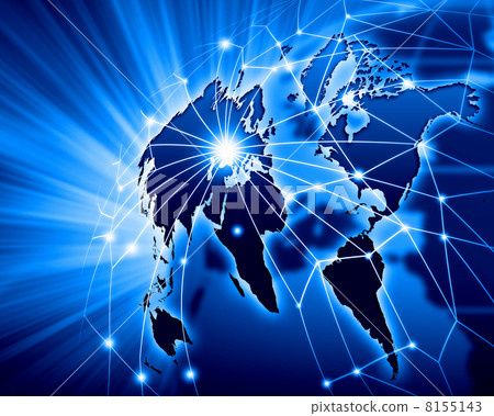 Blue image of globe Blue image of globe 8155143