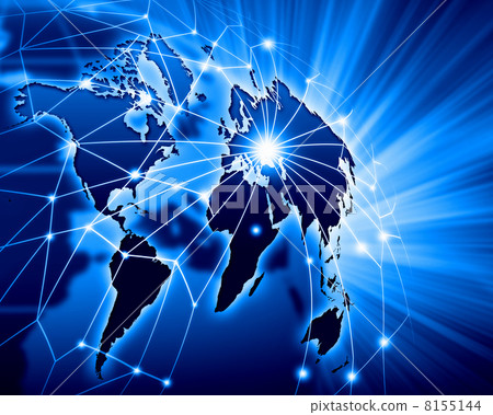Blue image of globe 8155144
