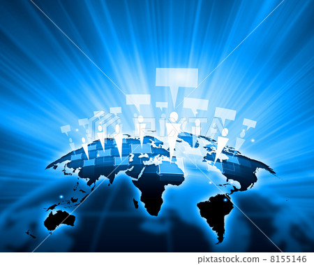Blue image of globe 8155146