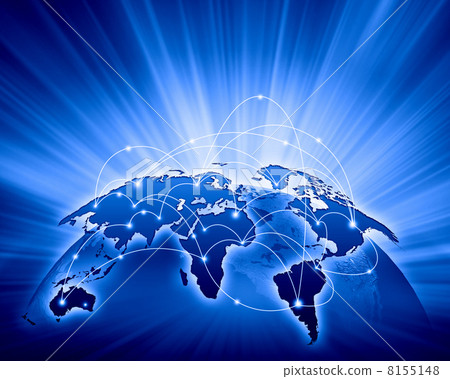 Blue image of globe Blue image of globe 8155148