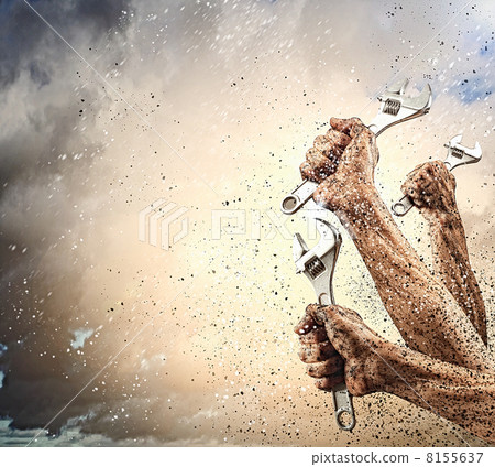 Human hand holding 8155637