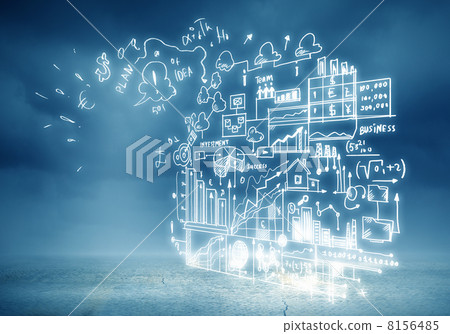 Business sketch background 8156485