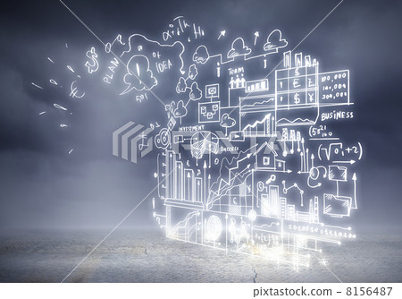 Business sketch background 8156487