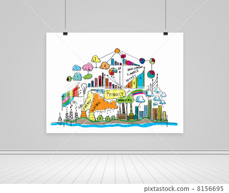 White banner with plan White banner with plan 8156695