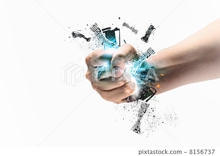 Hand squeezing keyboard Hand squeezing keyboard 8156737