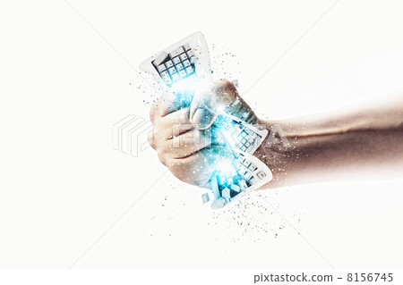 Hand squeezing keyboard Hand squeezing keyboard 8156745