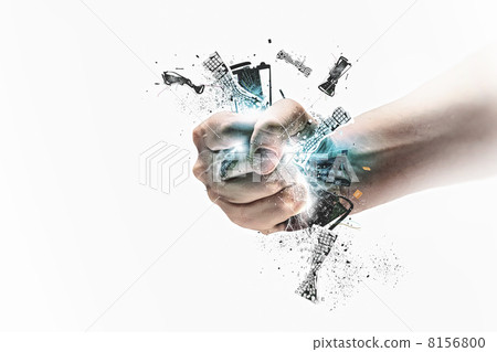 Hand squeezing keyboard Hand squeezing keyboard 8156800