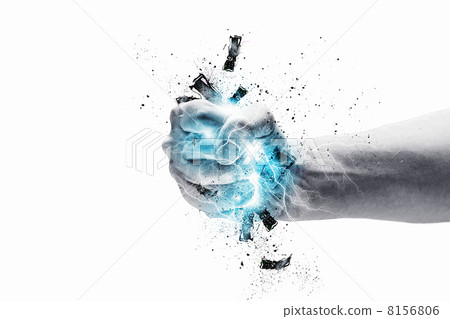 Hand squeezing keyboard 8156806
