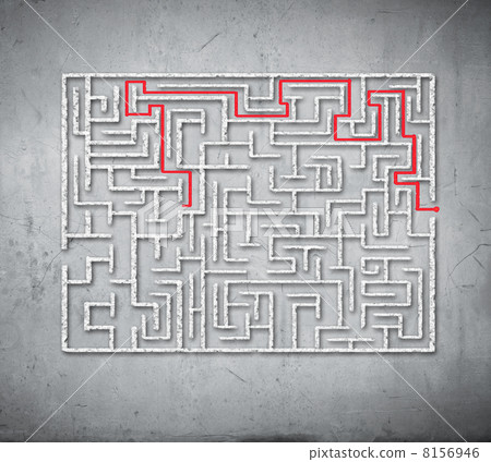 Abstract maze 8156946